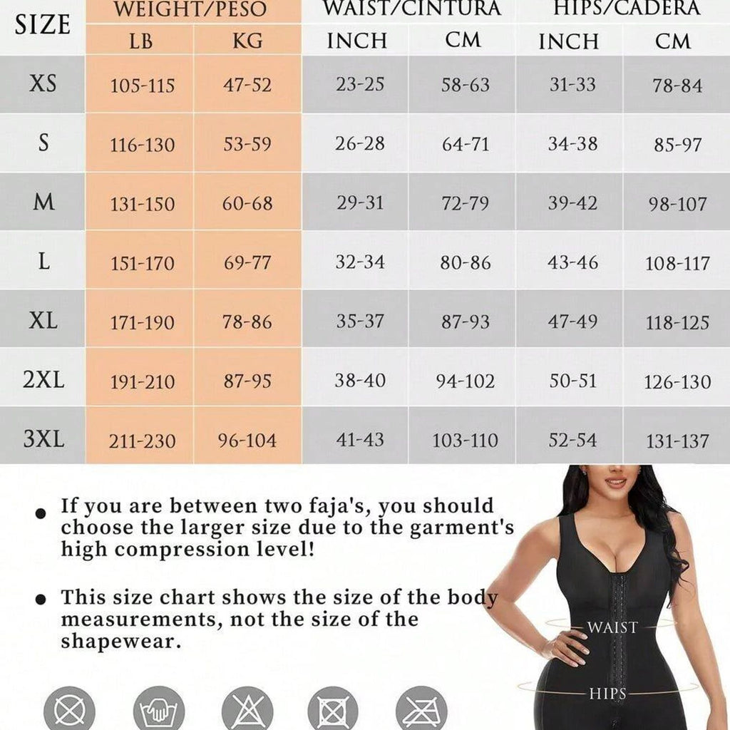 Transform Your Silhouette with Fajas Colombianas Women's Full Body Shapewear - Ultimate Comfort and Control for a Flawless Fit